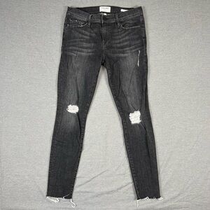 Frame Denim Charcoal Skinny Jeans
